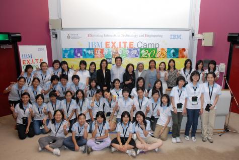  All smiles from the participating students with their school principals and the organizers at the Closing Ceremony.
