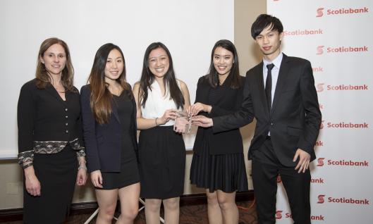  The second runners-up at the Scotiabank International Case Competition in Canada (Ivey Business School).