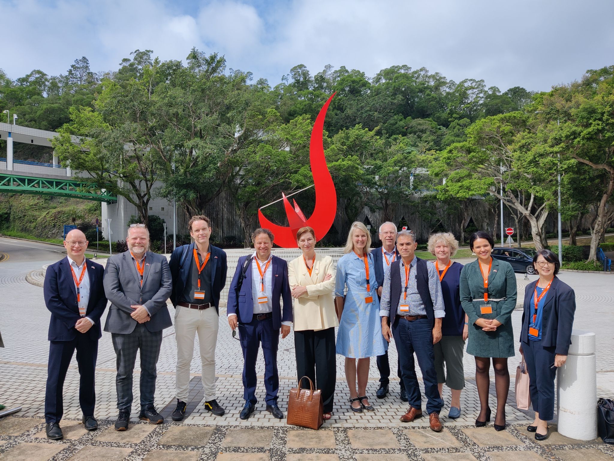 Delegation from The Netherlands, led by the Ministry of Health, Welfare and Sport visited HKUST in October.
