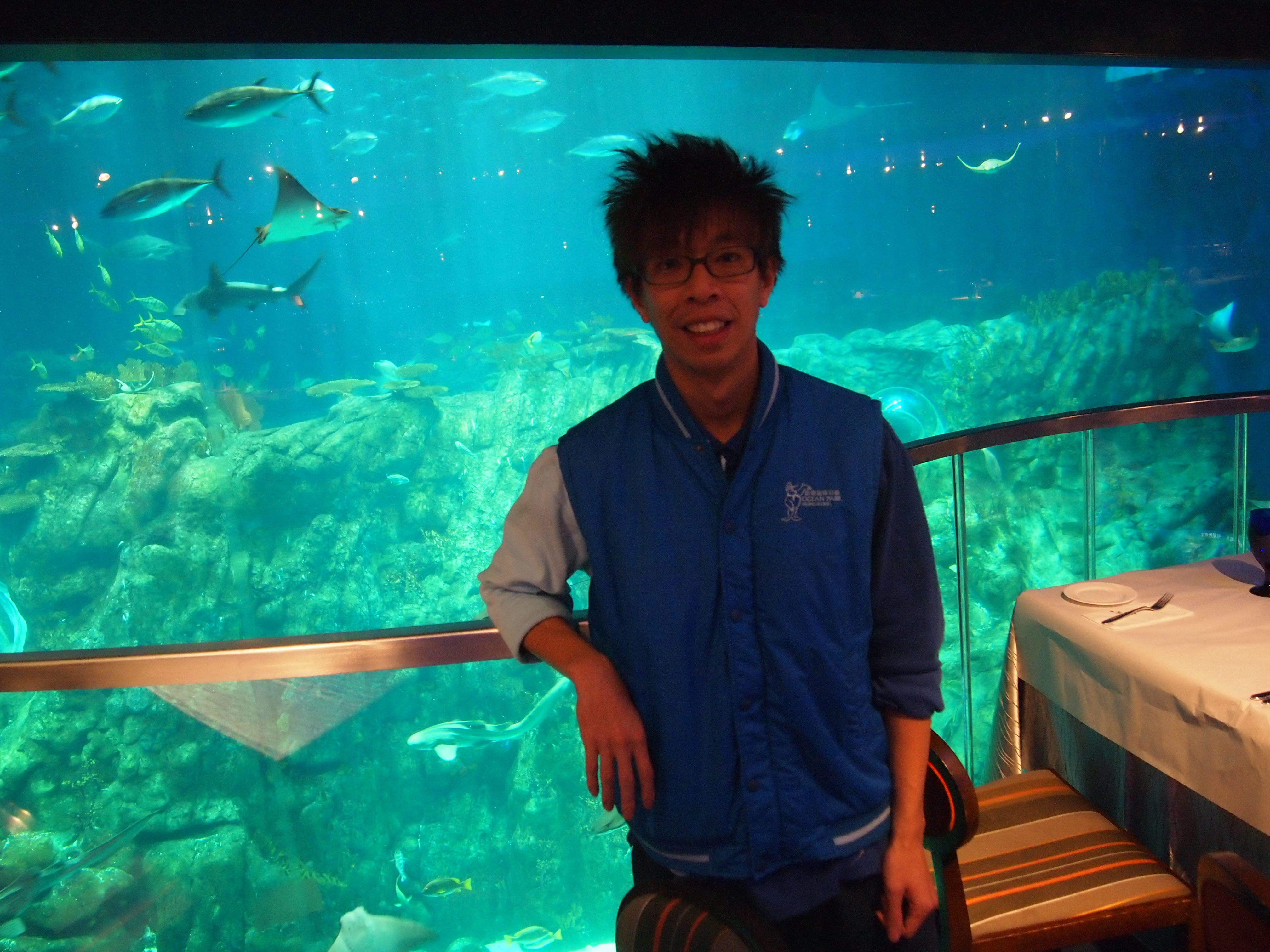 HKUST biology graduate Taison CHANG worked as a lab technician at Hong Kong Ocean Park