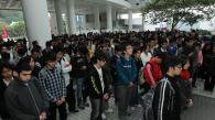 香港科技大學師生為日本地震受難者默哀