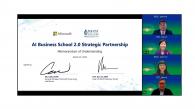 HKUST and Microsoft Hong Kong Sign MOU for AI Business School 2.0 Strategic Partnership