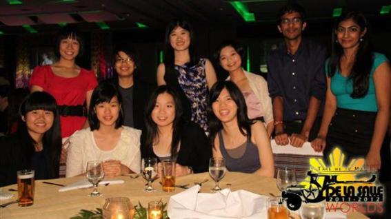 The HKUST contingent at the Opening Dinner