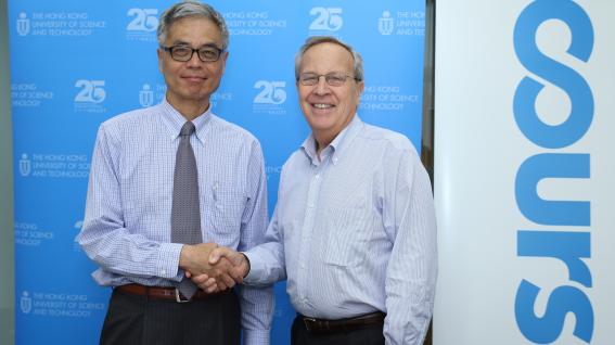  Prof Wei Shyy (left) and Prof Rick Levin