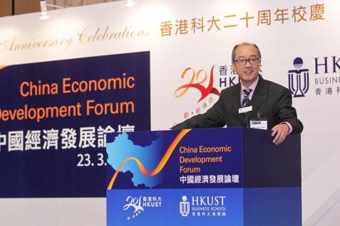  香港科技大學校長陳繁昌教授致歡迎辭。
