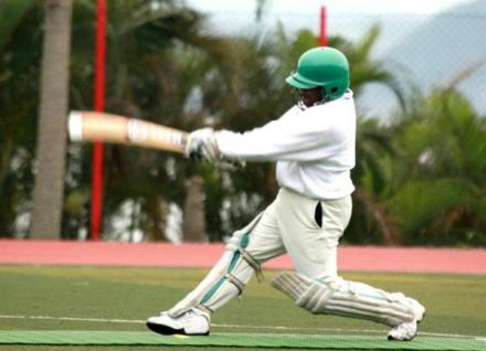  HKUST's own Professor Ravi batting during one of the Saturday morning practice sessions